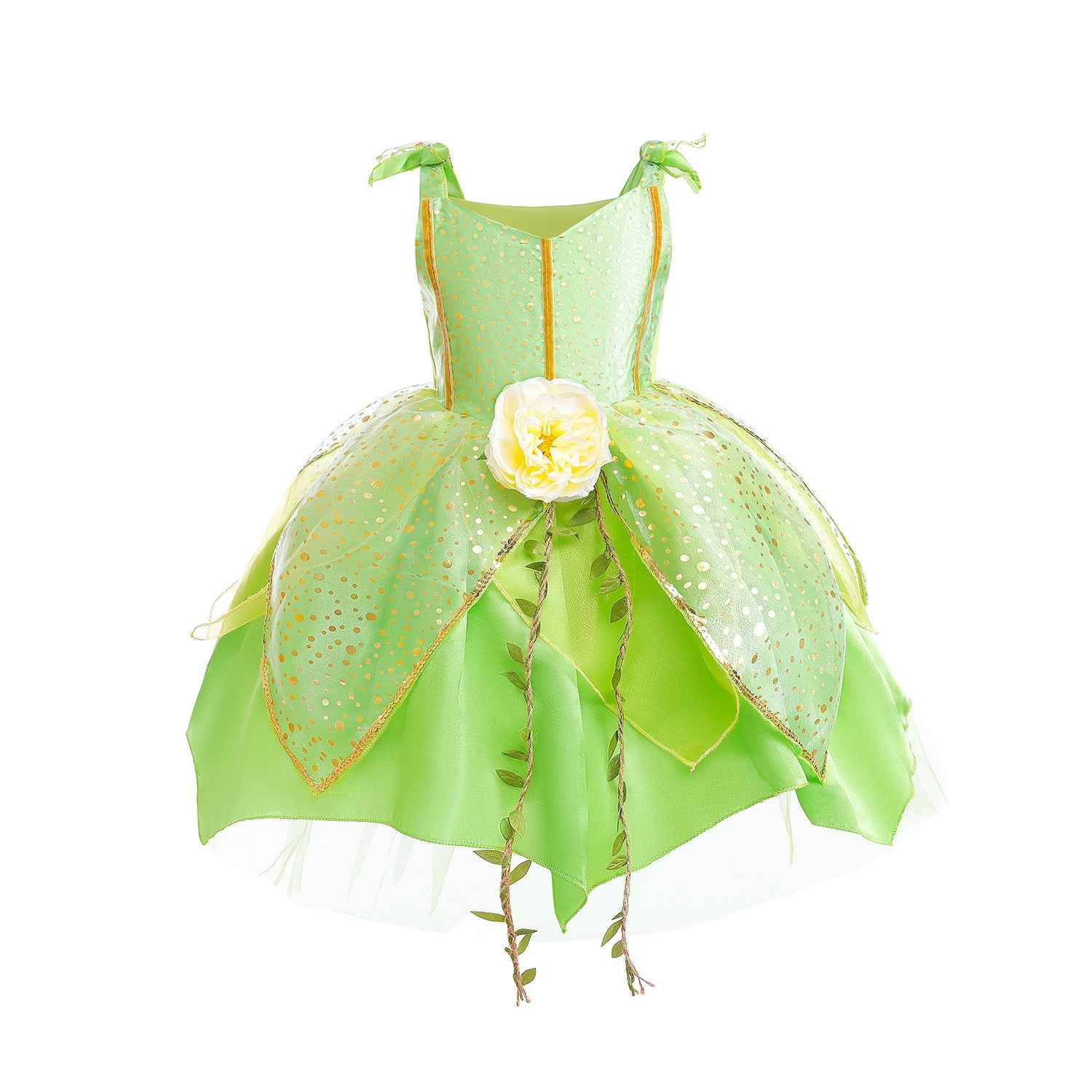 Magic Little Fairy Tinker Bell Costume With Butterfly Wings Party Dress